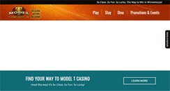 Desktop Screenshot of modeltcasino.com